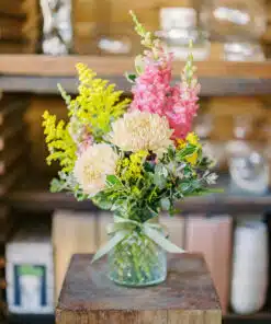 Floral Arrangement of Seasonal Blossoms