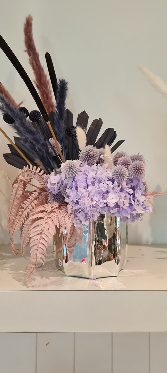 Aesthetic Dried Flowers in A Vase