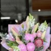 Pink Floral Arrangement with Lily Buds