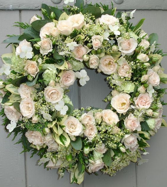 elegant flower wreath