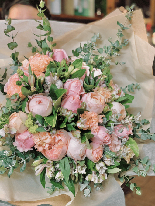 Peachy pink bouquet