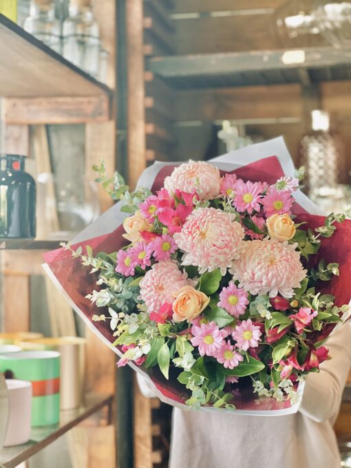 A Bouquet Mixed of Pink Flowers
