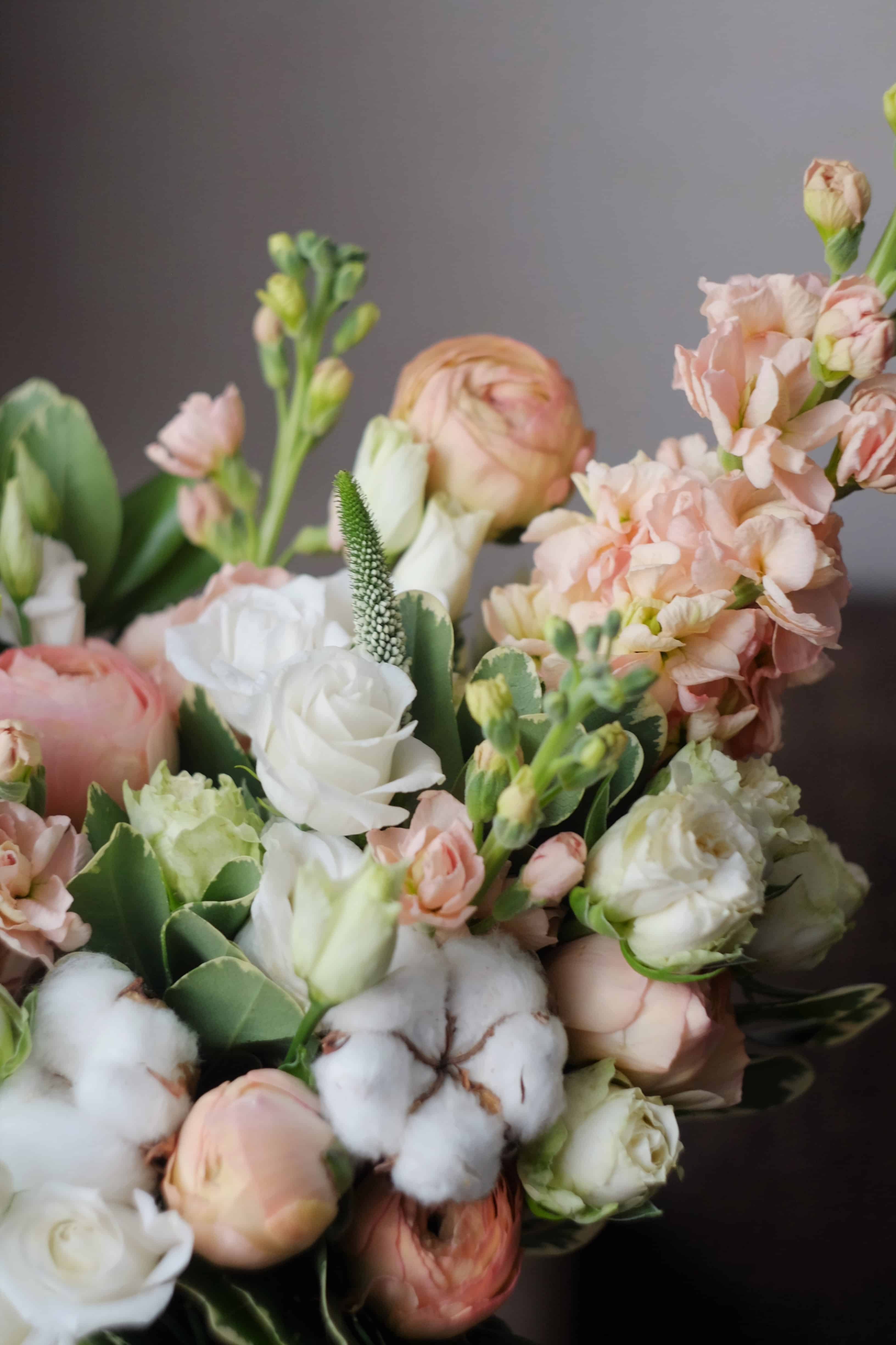 Bouquet with Pink Ranunculus